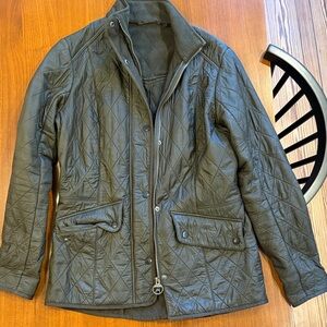 Barbour Calvary Polarquilt Green Jacket US Size 10